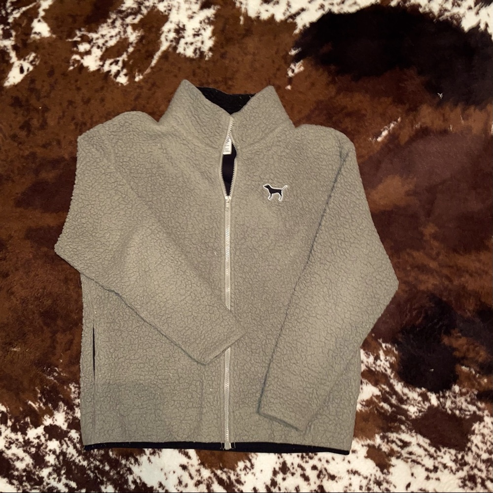 PINK full zip sherpa